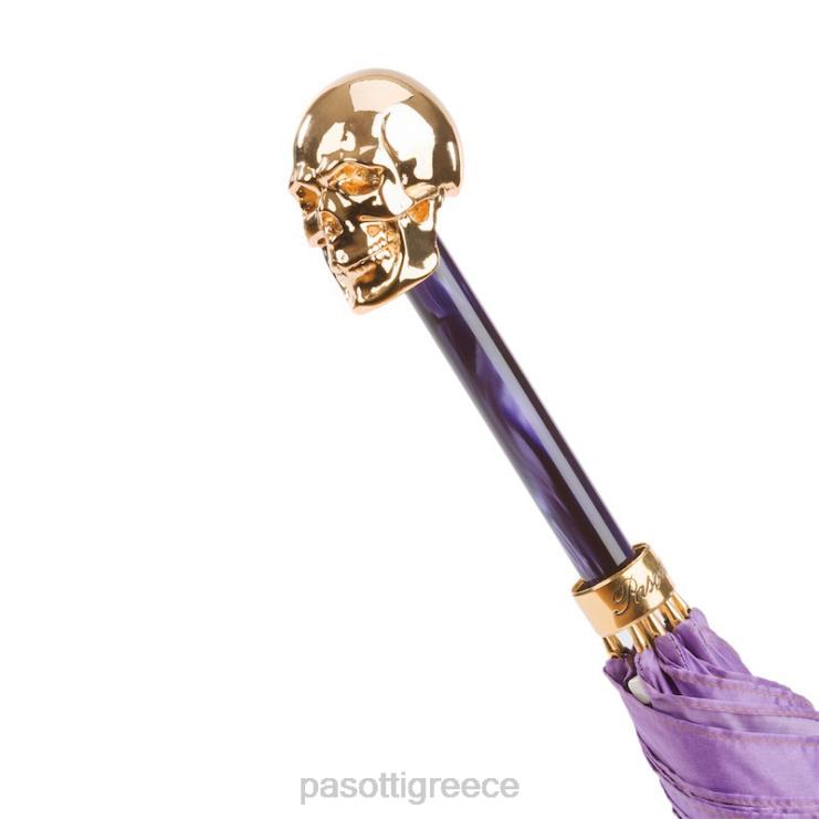 ομπρέλα | PASOTTI 460 21284-14 w33pv - χρυσό κρανίο μωβ ομπρέλα ombre 2N6B8548 γυναίκες